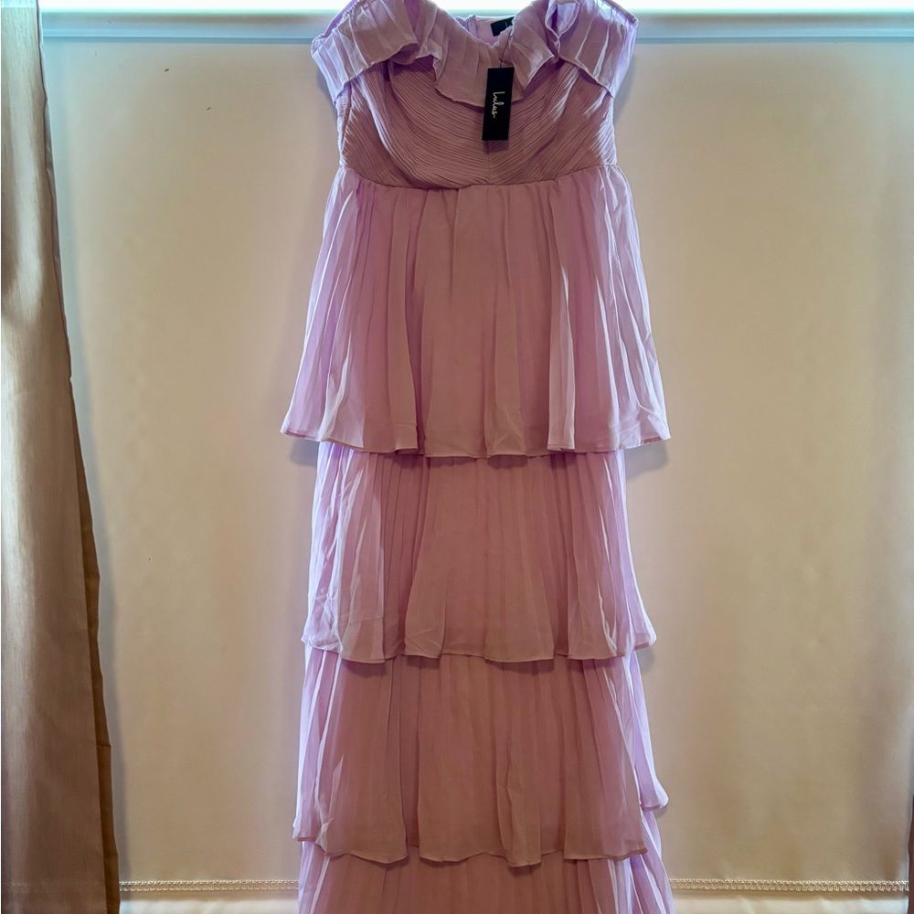 Elegant Lavender Tiered Dress
